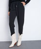Picture of FLYNN BLACK CREPE TIE TROUSERS